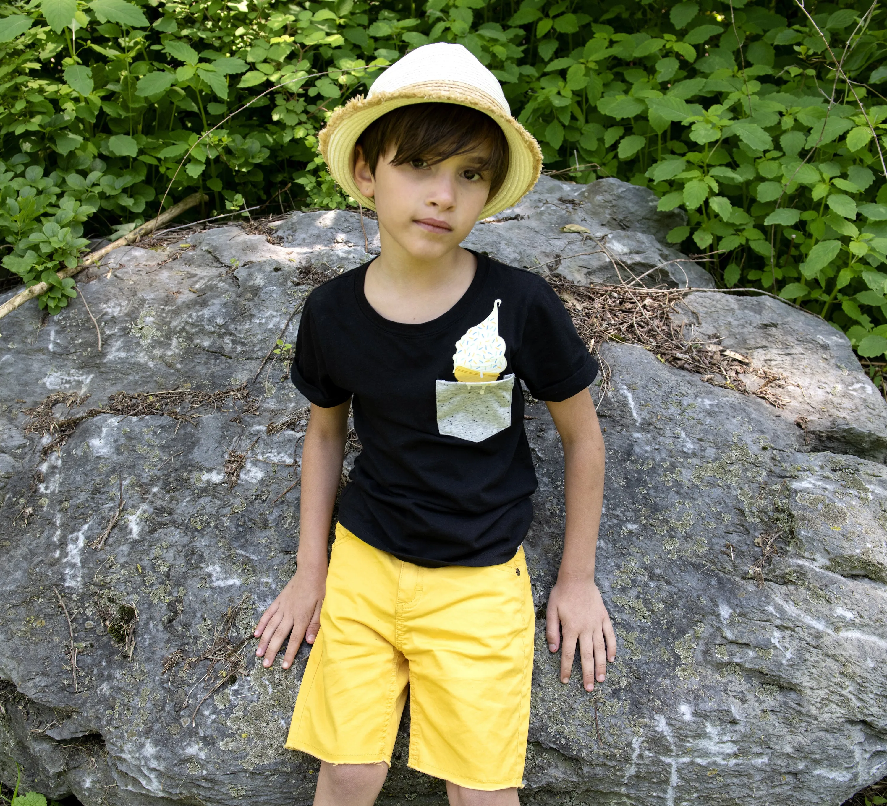 Day Trip Tee In Black by Appaman