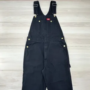 Dickies Classic Bib Overalls, Rinsed Black Duck - Men's 32x31