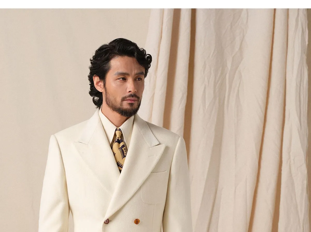 Elegant Retro Double-Breasted Suit