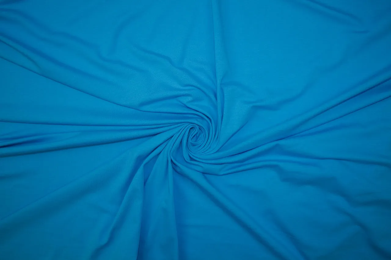 Extra Wide, Super Soft Rayon Jersey - Cruzan Blue