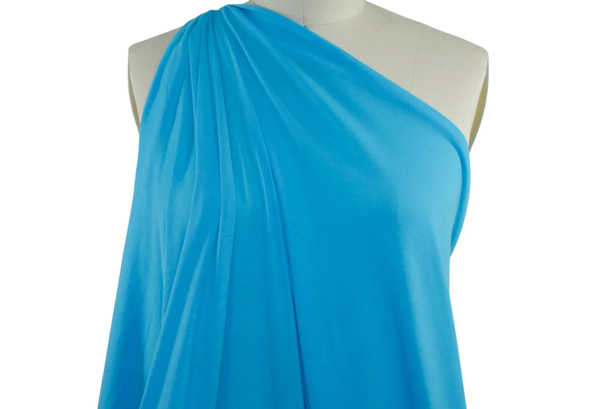 Extra Wide, Super Soft Rayon Jersey - Cruzan Blue