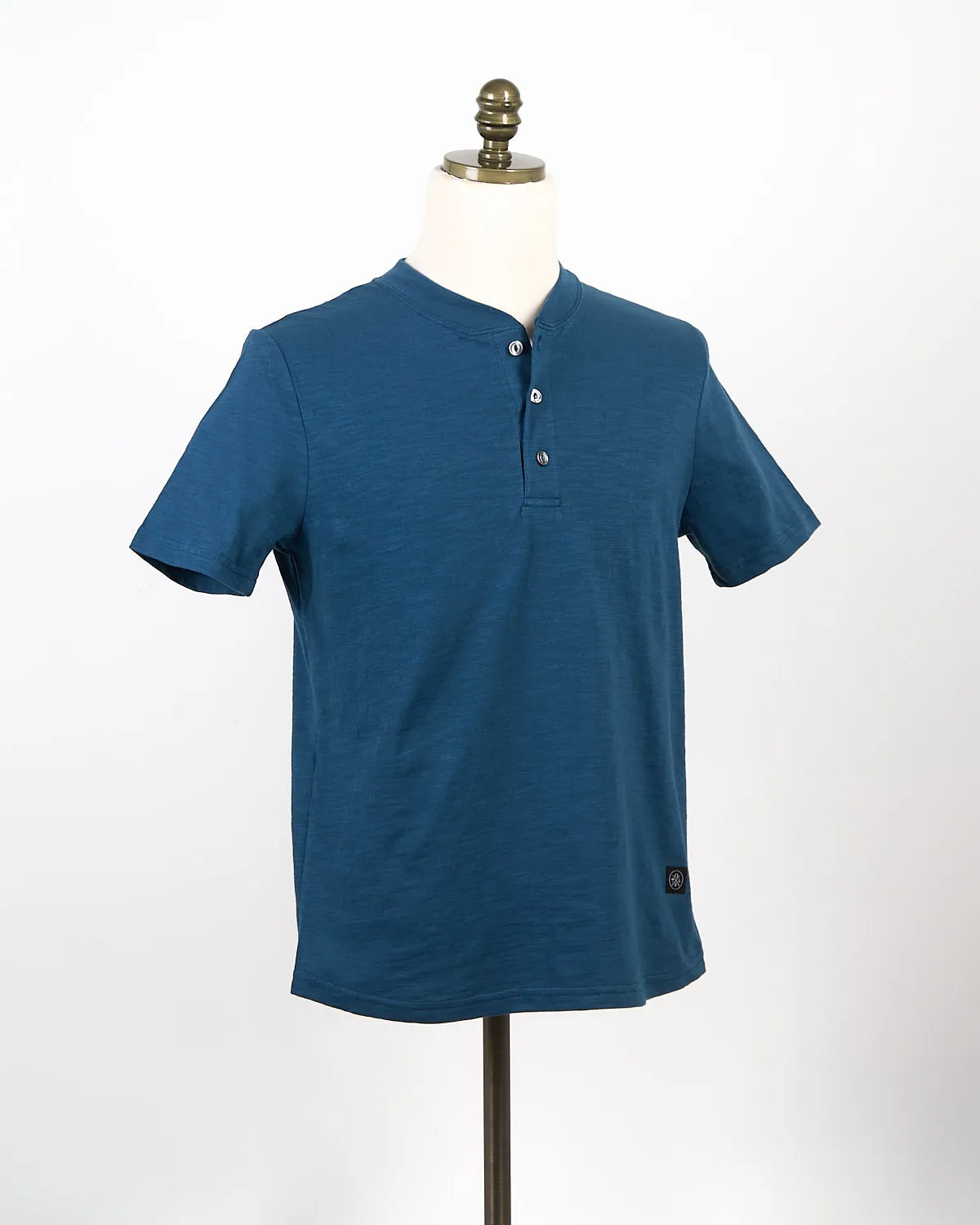 Faded Indigo Slub S/S Henley