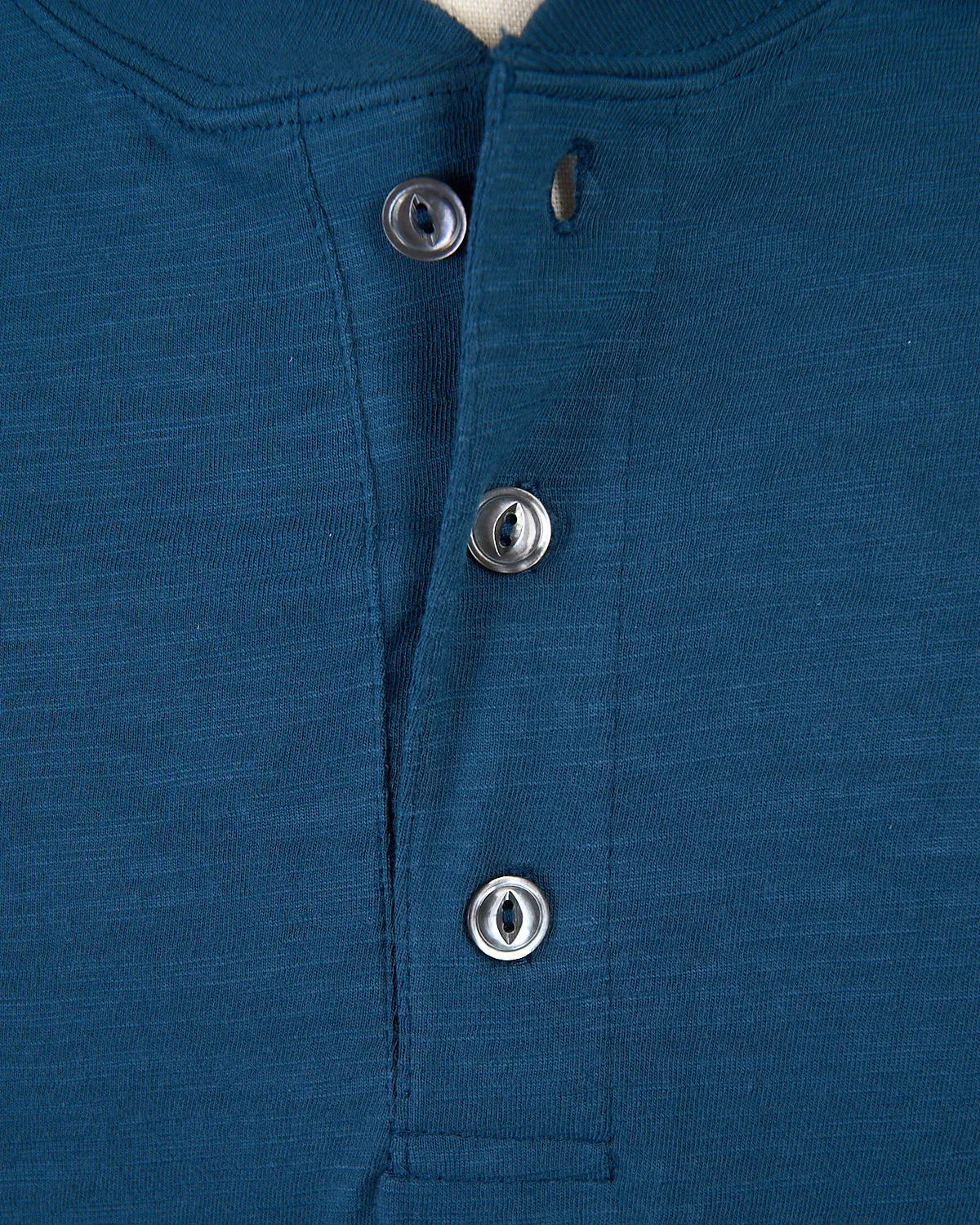 Faded Indigo Slub S/S Henley