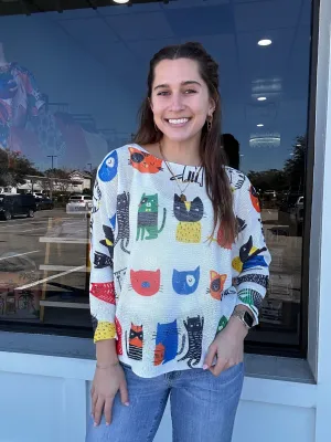 Feline Good Knit Top