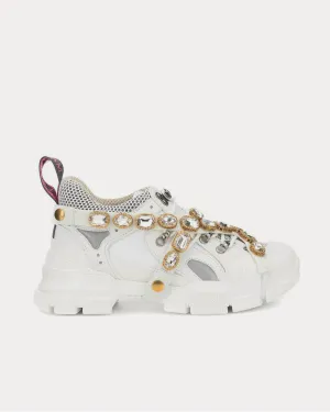 Flashtrek embellished White Low Top Sneakers