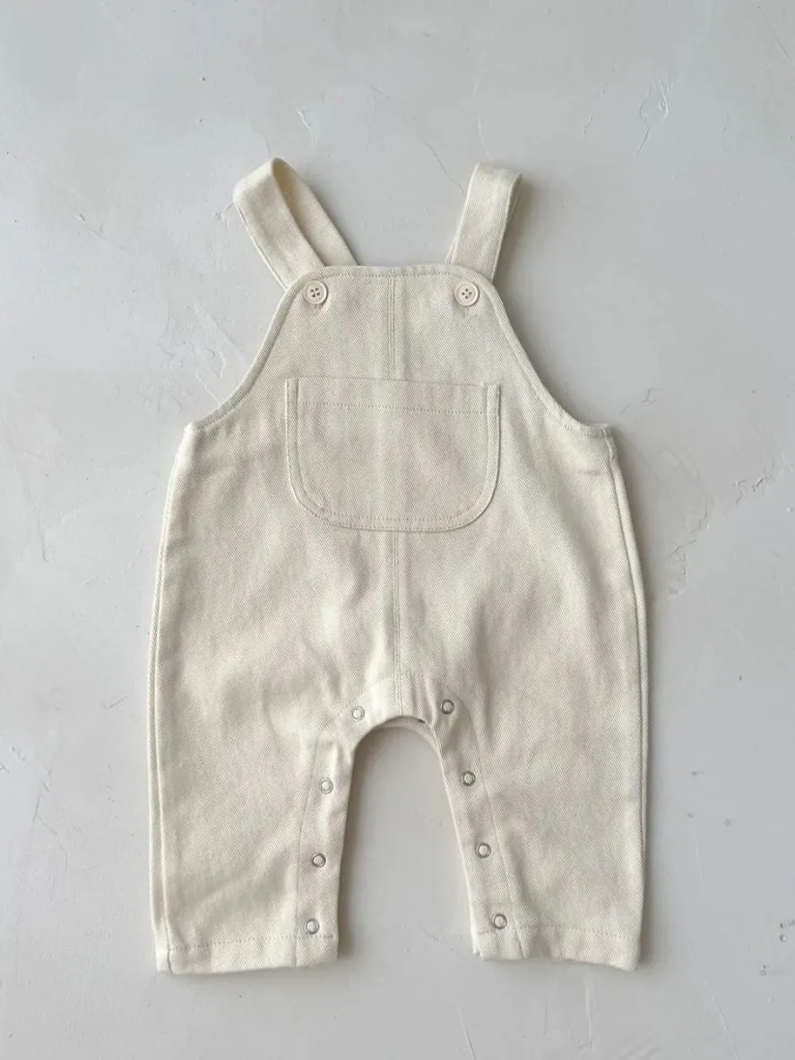 Flexible Cotton Baby Overalls Dungarees