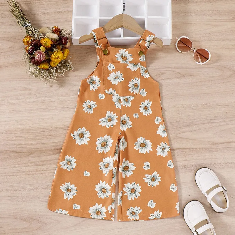 Floral & Sun Overalls