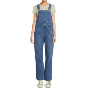 Frame Classic Dark Wash Denim Overalls Large