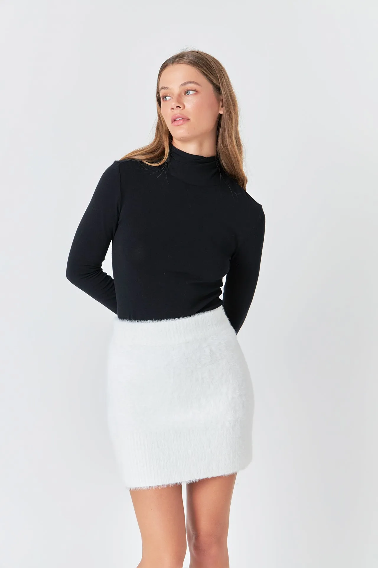 Fuzzy Mini Skirt