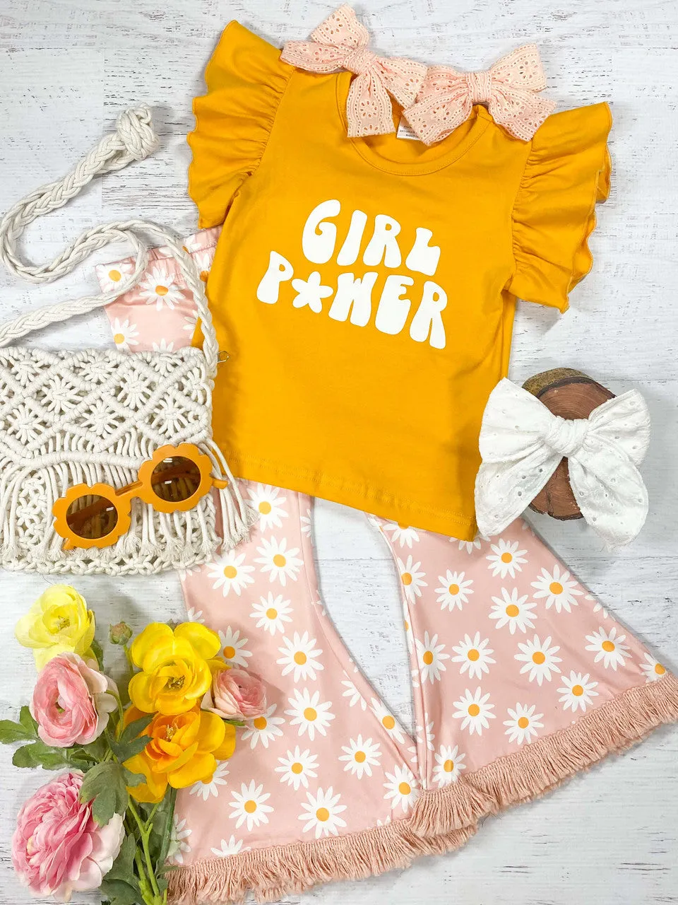 Girl Power Flare Pants Set