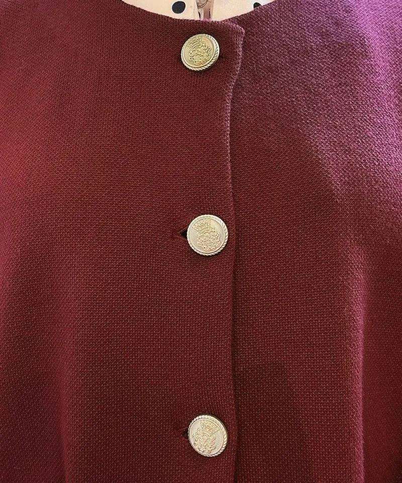 Gold Button Cocoon Knit Cardigan / an another angelus [51BJ04j004].