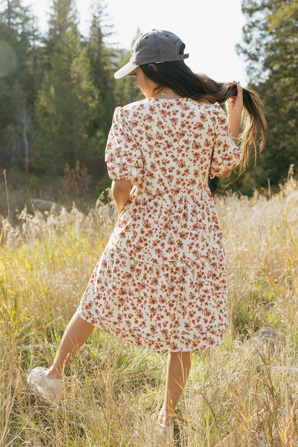 Gracie Dress-Cream Floral