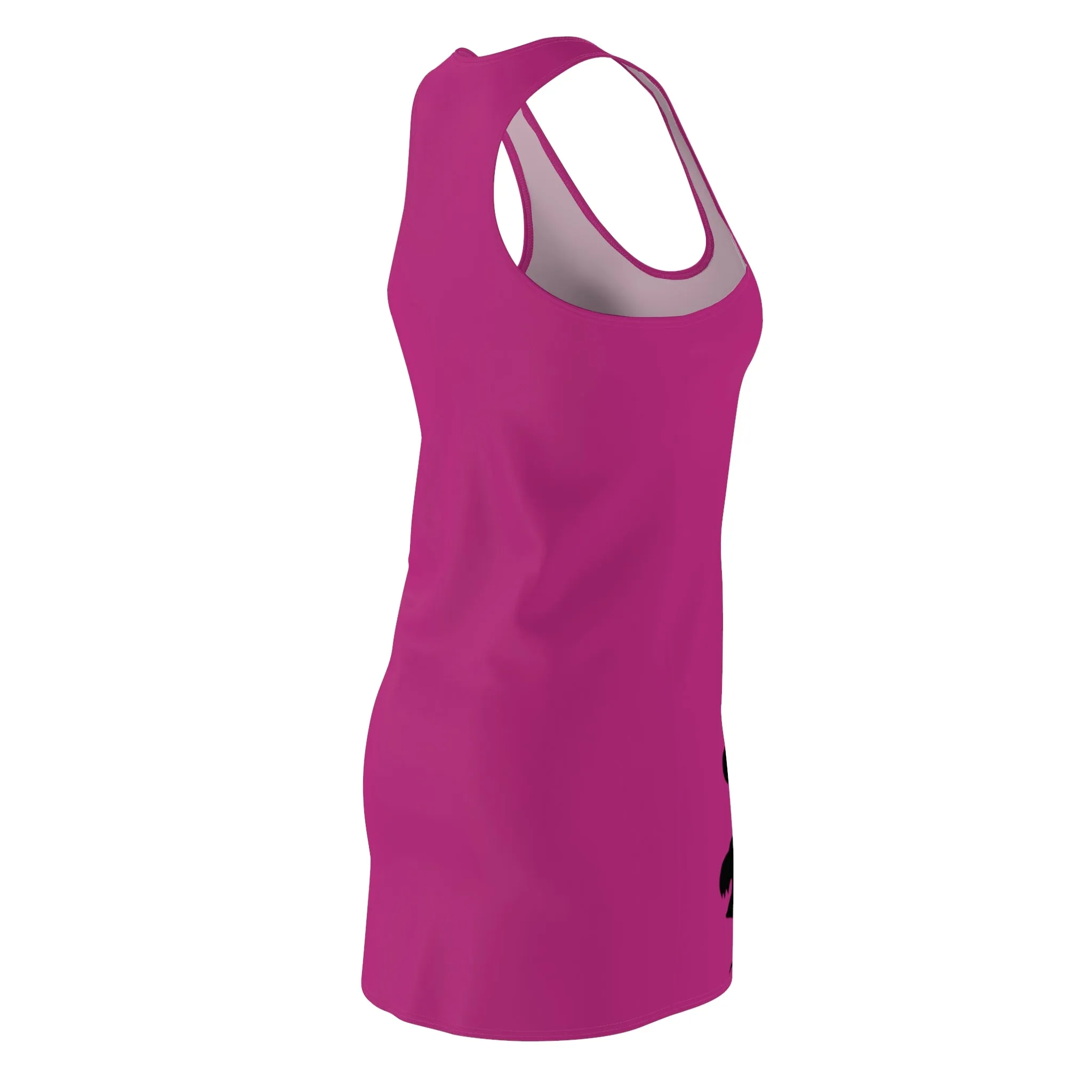 GRUMONH Women's Cut & Sew Racerback Dress Pink