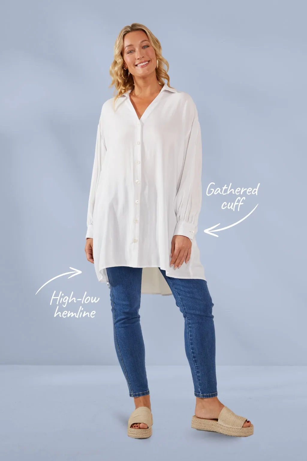 Haven Palermo Relaxed Shirt Bianco