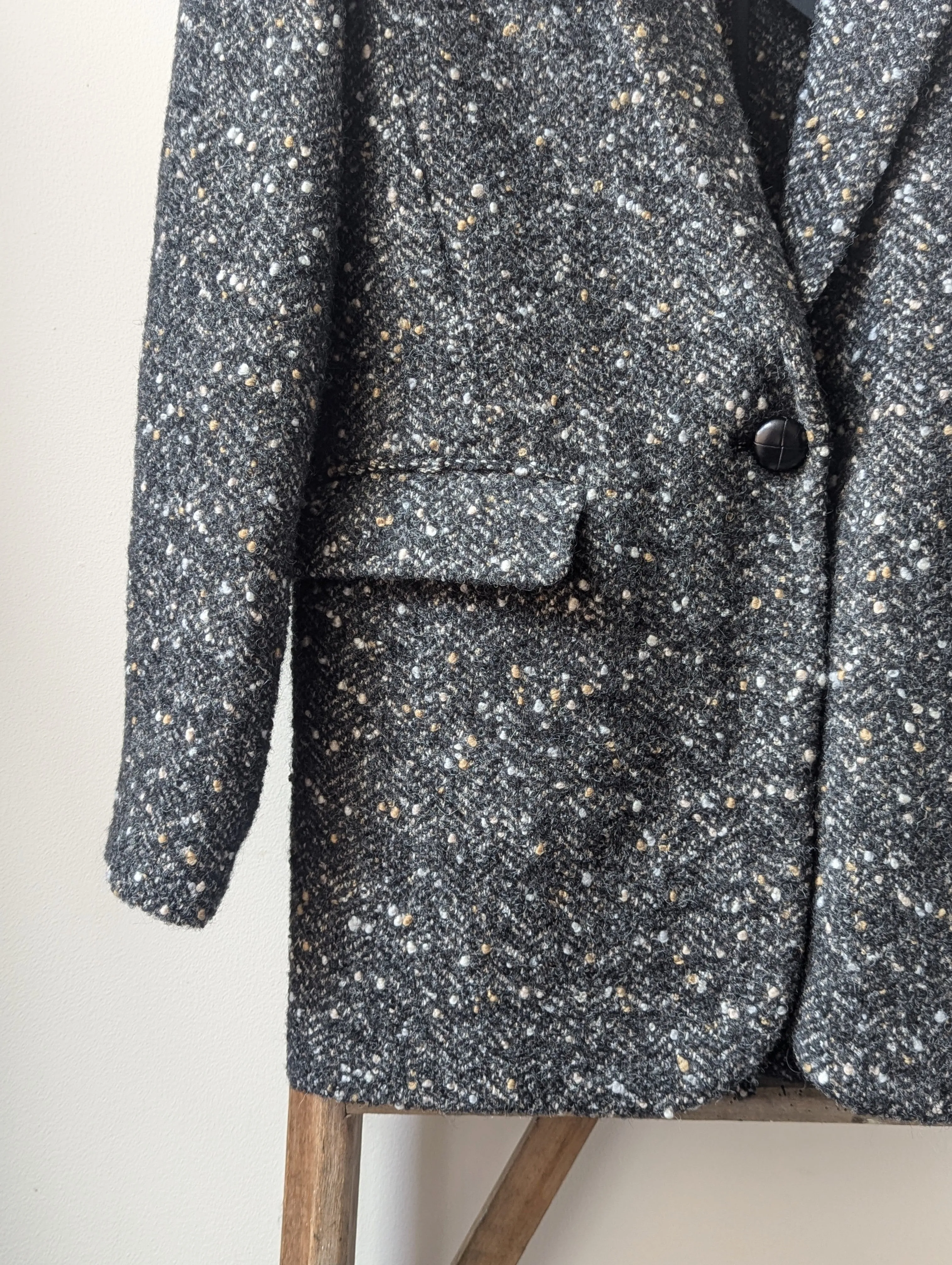 Hayden Flecked Black Jacket