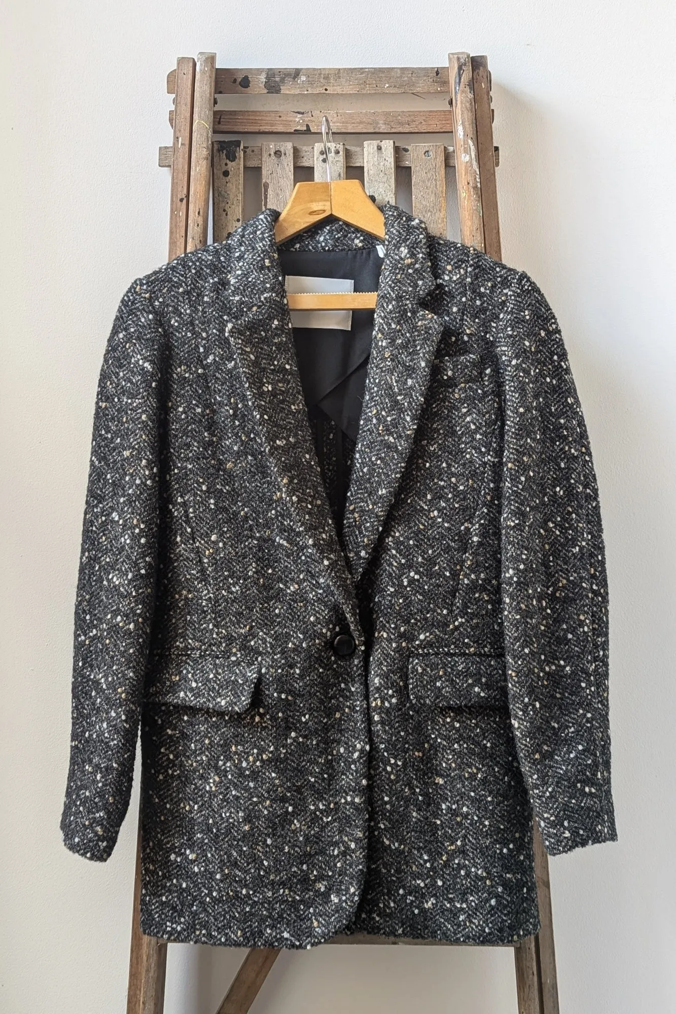 Hayden Flecked Black Jacket