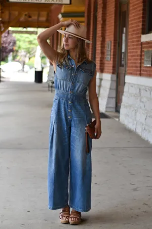 High Roller Denim Jumpsuit