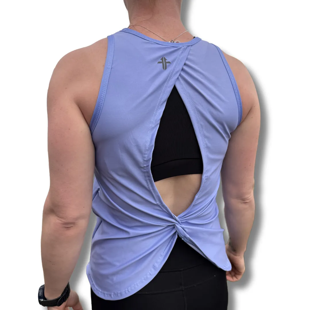 Ice Blue Twist Vest - PRE ORDER