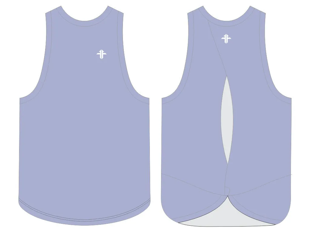 Ice Blue Twist Vest - PRE ORDER