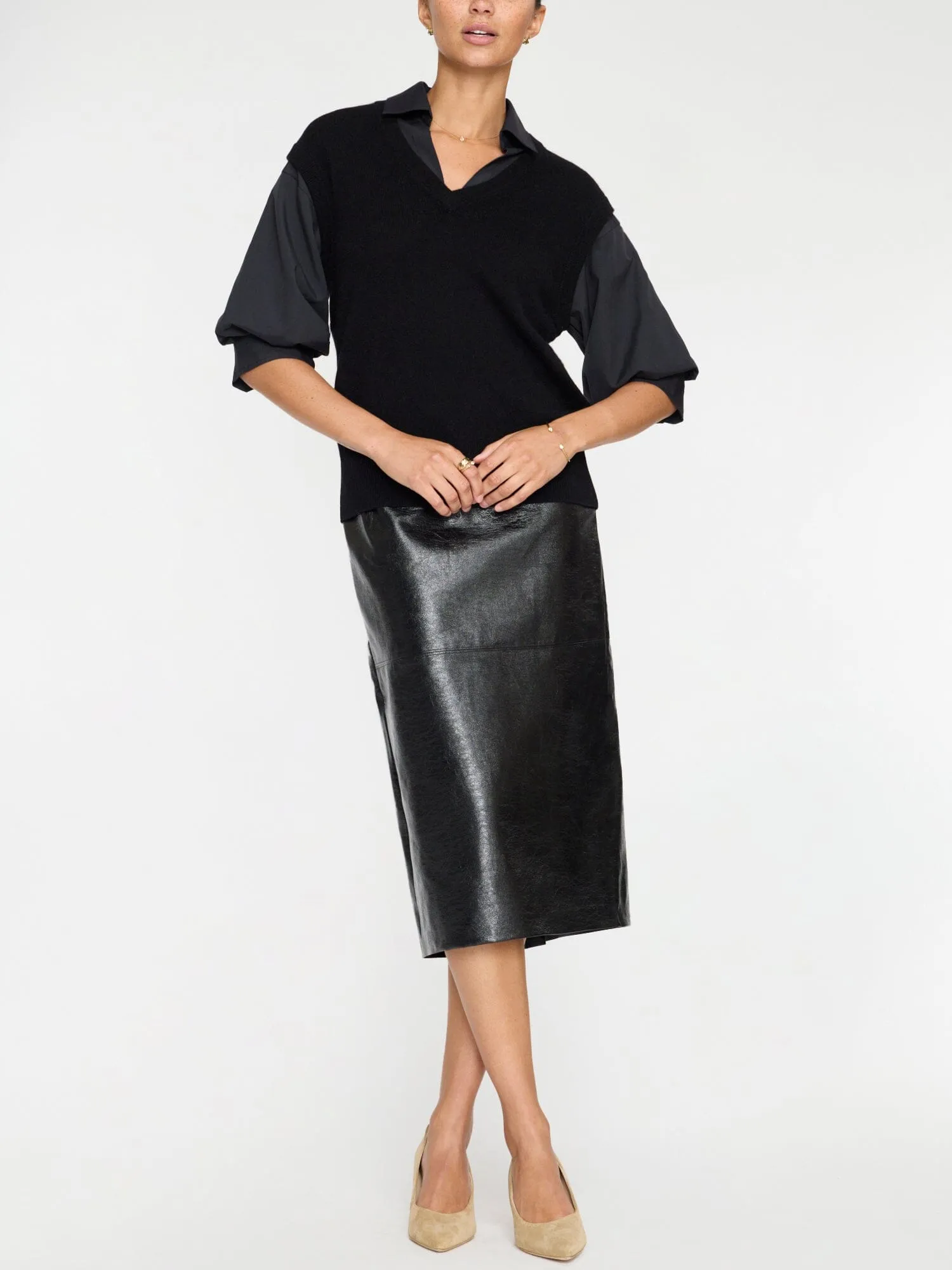 Irene Vegan Leather Skirt