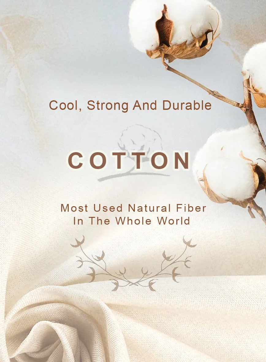 Ivory Herringbone Cotton Shirt