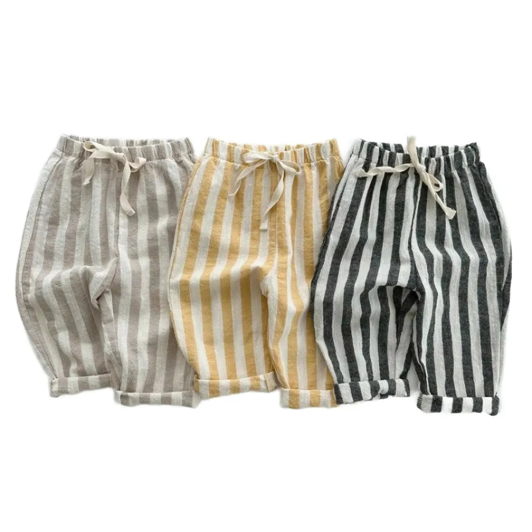 Jory Casual Loose Striped Long Pants 1-6y