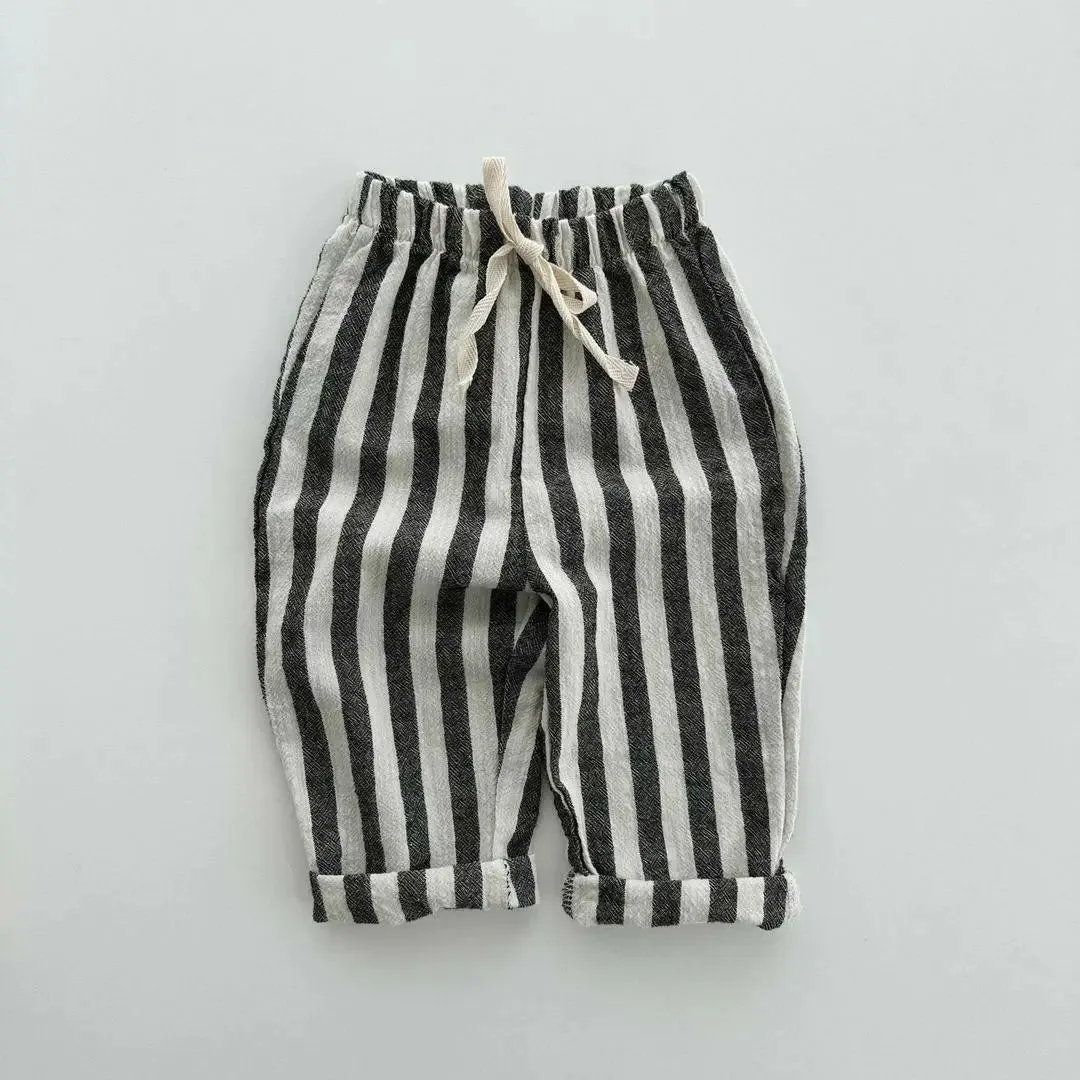 Jory Casual Loose Striped Long Pants 1-6y