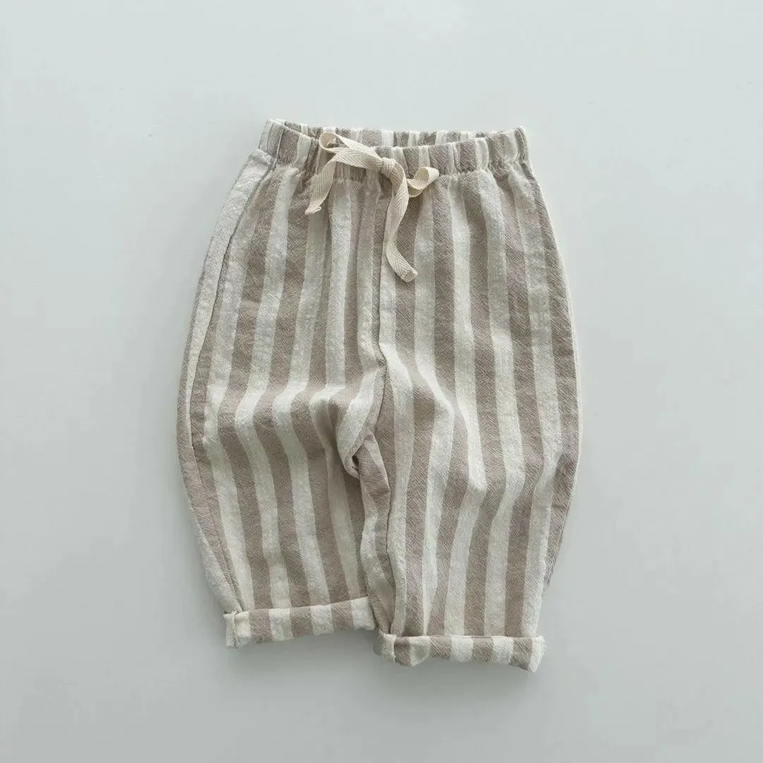 Jory Casual Loose Striped Long Pants 1-6y