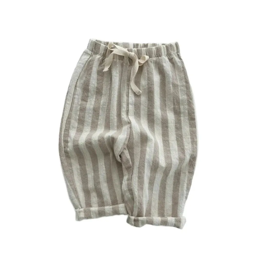 Jory Casual Loose Striped Long Pants 1-6y