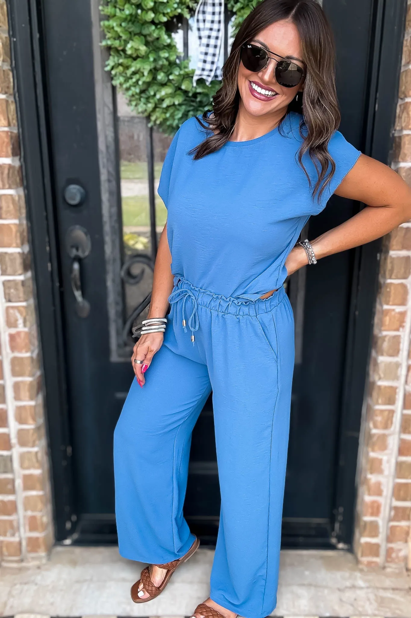 Just This Once Blue Pants