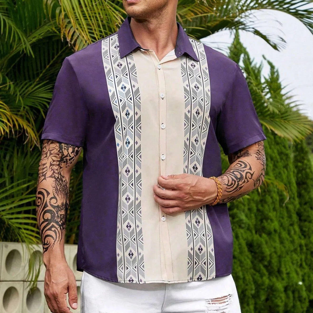 KOA AZTEC BUTTON-UP