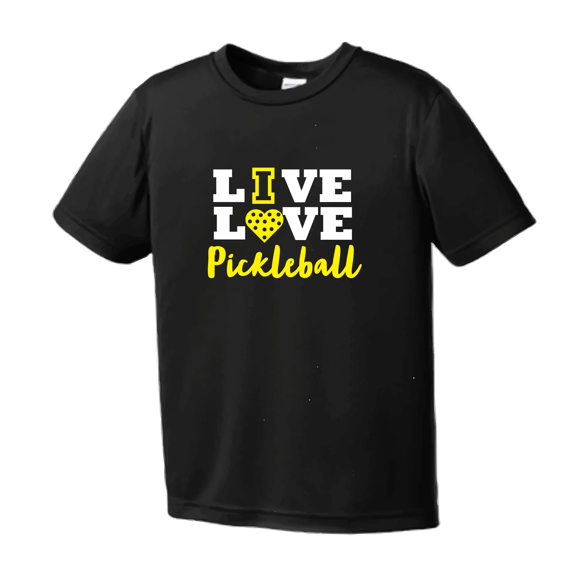 Live Love Pickleball | Youth Short Sleeve Pickleball Shirts | 100% Polyester