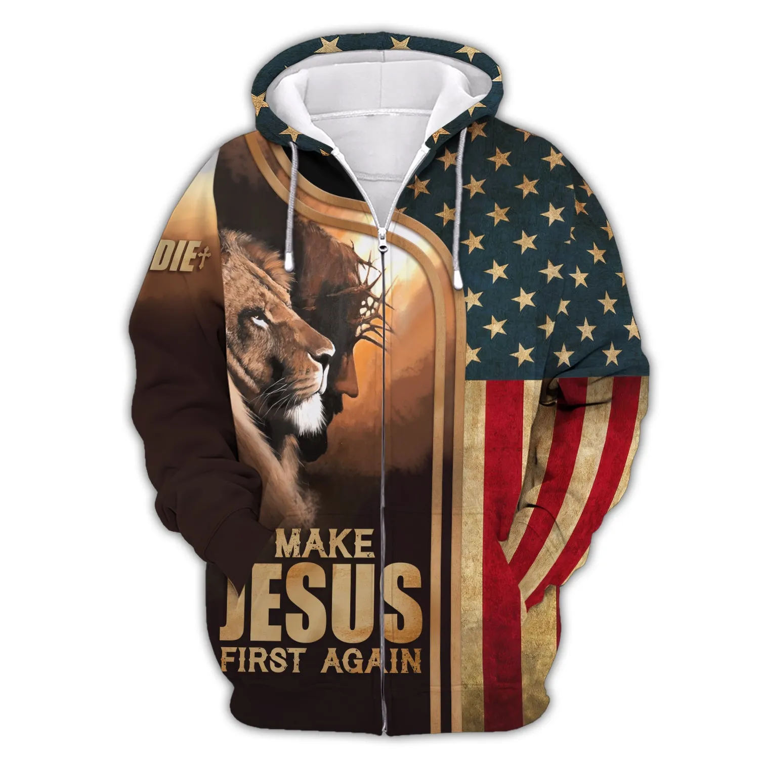 Make Jesus First Again Custom T-Shirt, Christian Shirts, Christian Gifts For Men