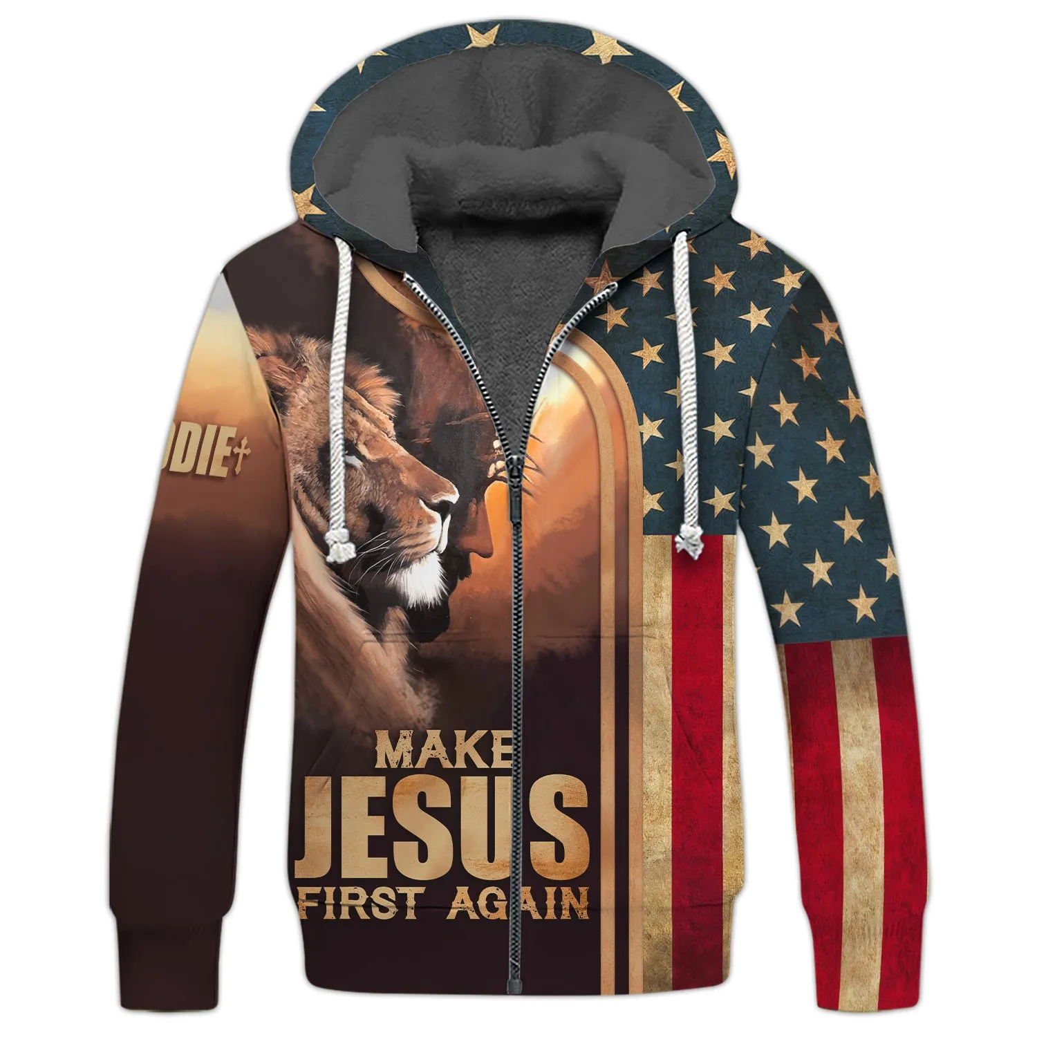 Make Jesus First Again Custom T-Shirt, Christian Shirts, Christian Gifts For Men