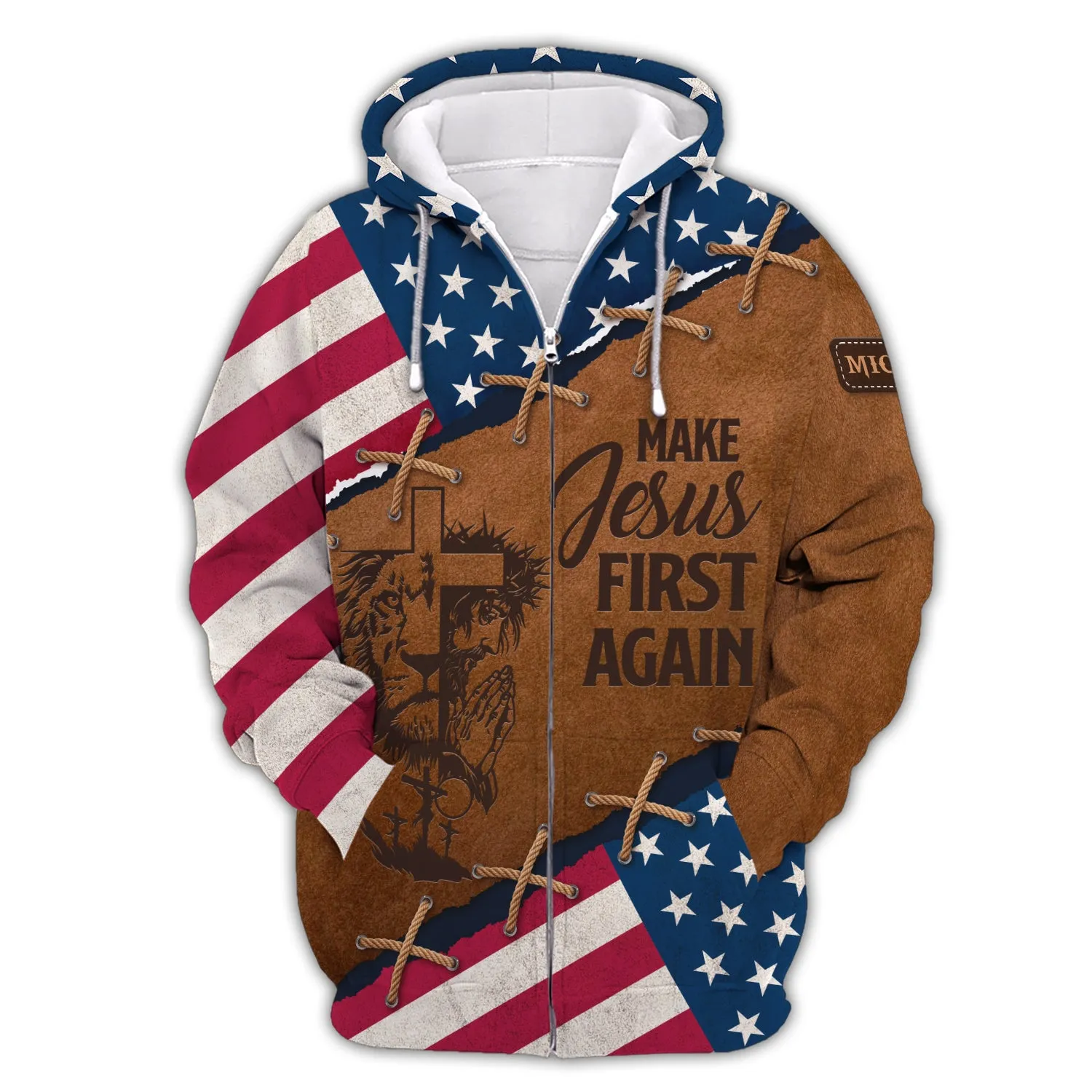 Make Jesus First Again Personalized T-Shirt, Christian Shirts, Christian Gifts For Men