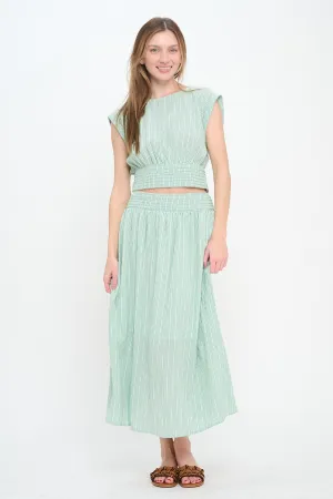 Meet Me In Santorini Mint Melody Skirt