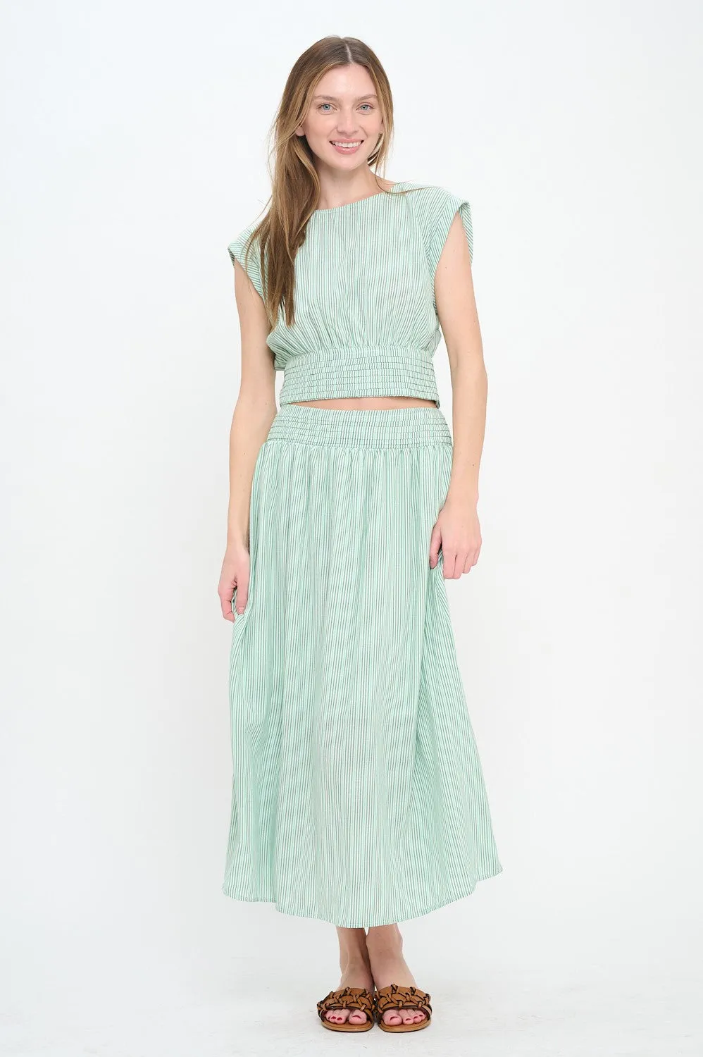 Meet Me In Santorini Mint Melody Skirt