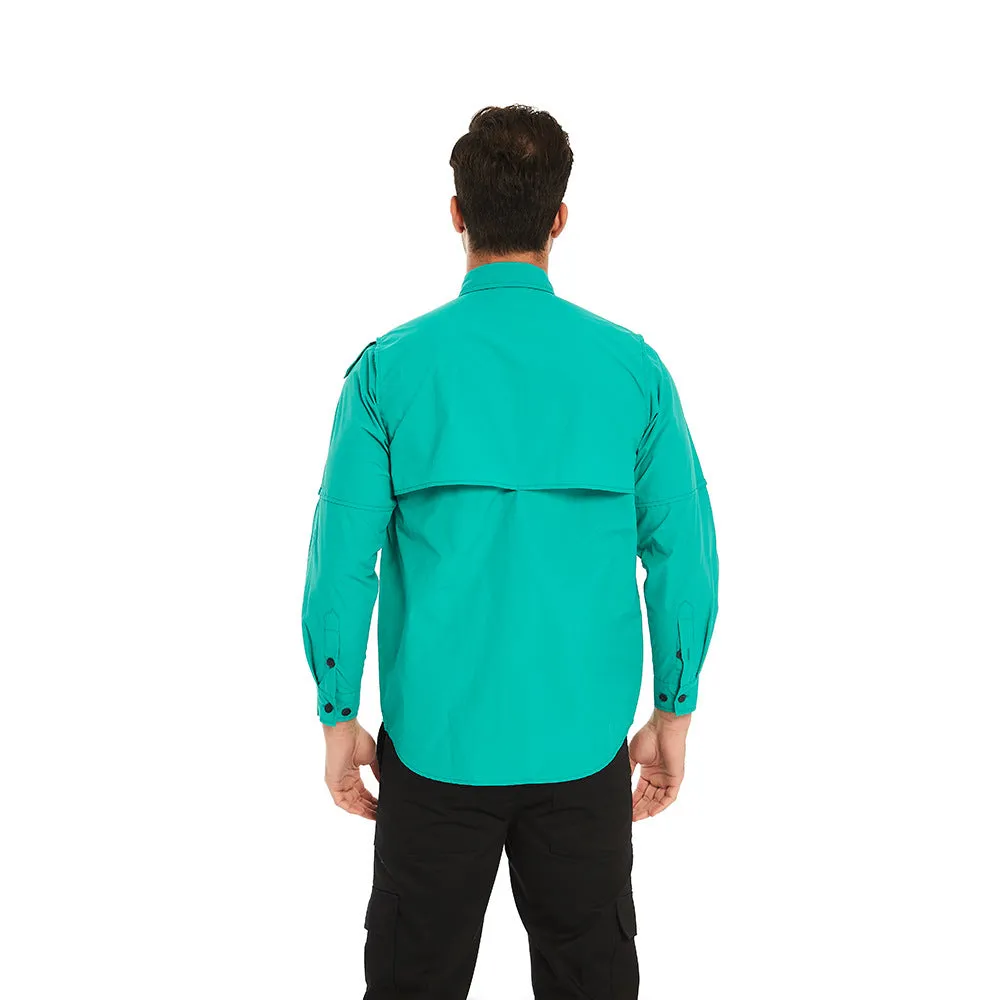 Men's and Women's Breathable Solid Color Quick-Drying Fishing Shirt