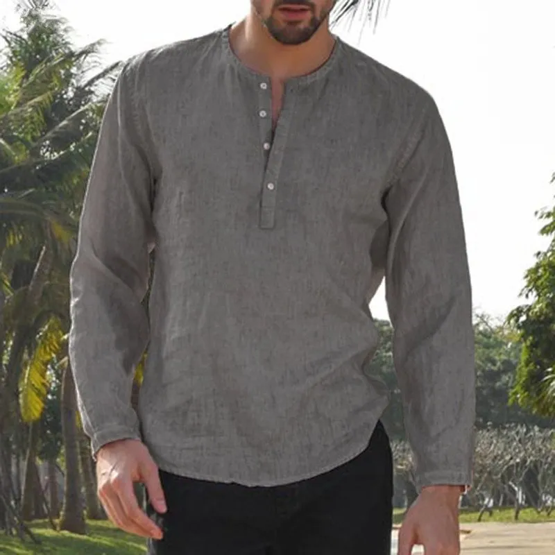Men's Autumn Casual Long Sleeve Breathable Shirt | Plus Size