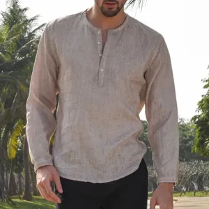 Men's Autumn Casual Long Sleeve Breathable Shirt | Plus Size