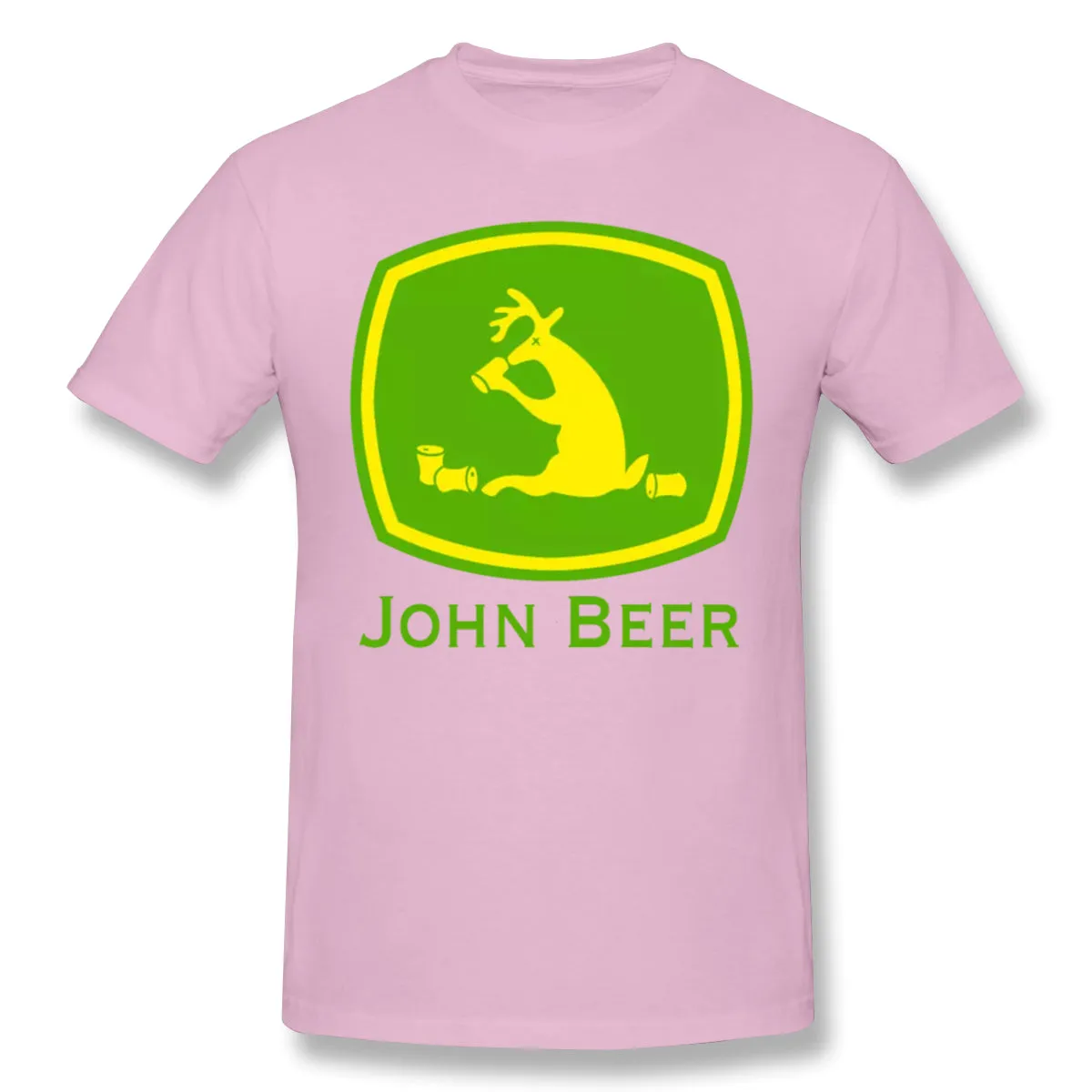 Men's Graphic T Shirt John Beer Comfortable Crew Neck Short Sleeves Tees