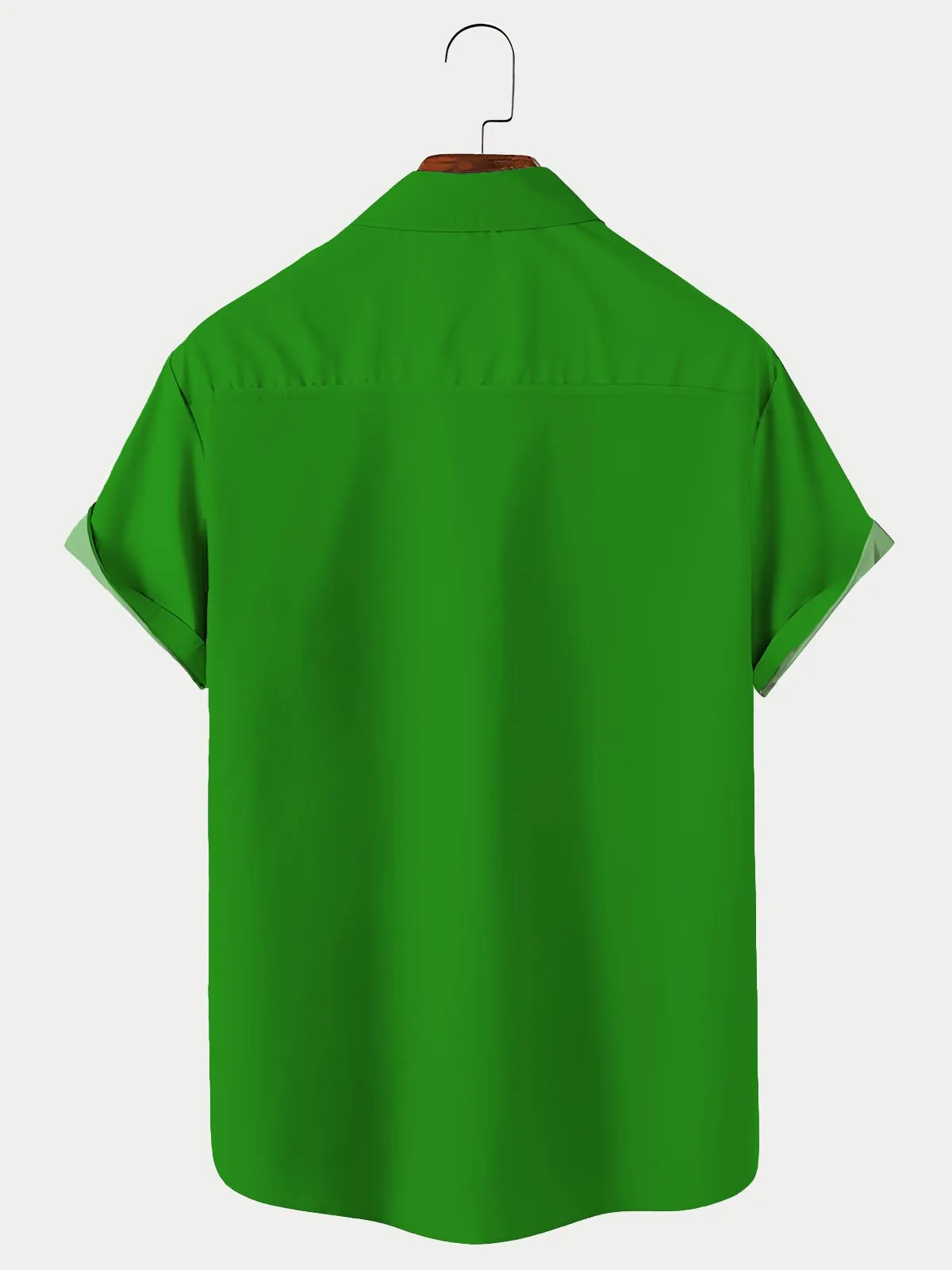Men's Happy St. Patrick's Day Print Hawaiian Shirt Breathable Big and Tall Shirts