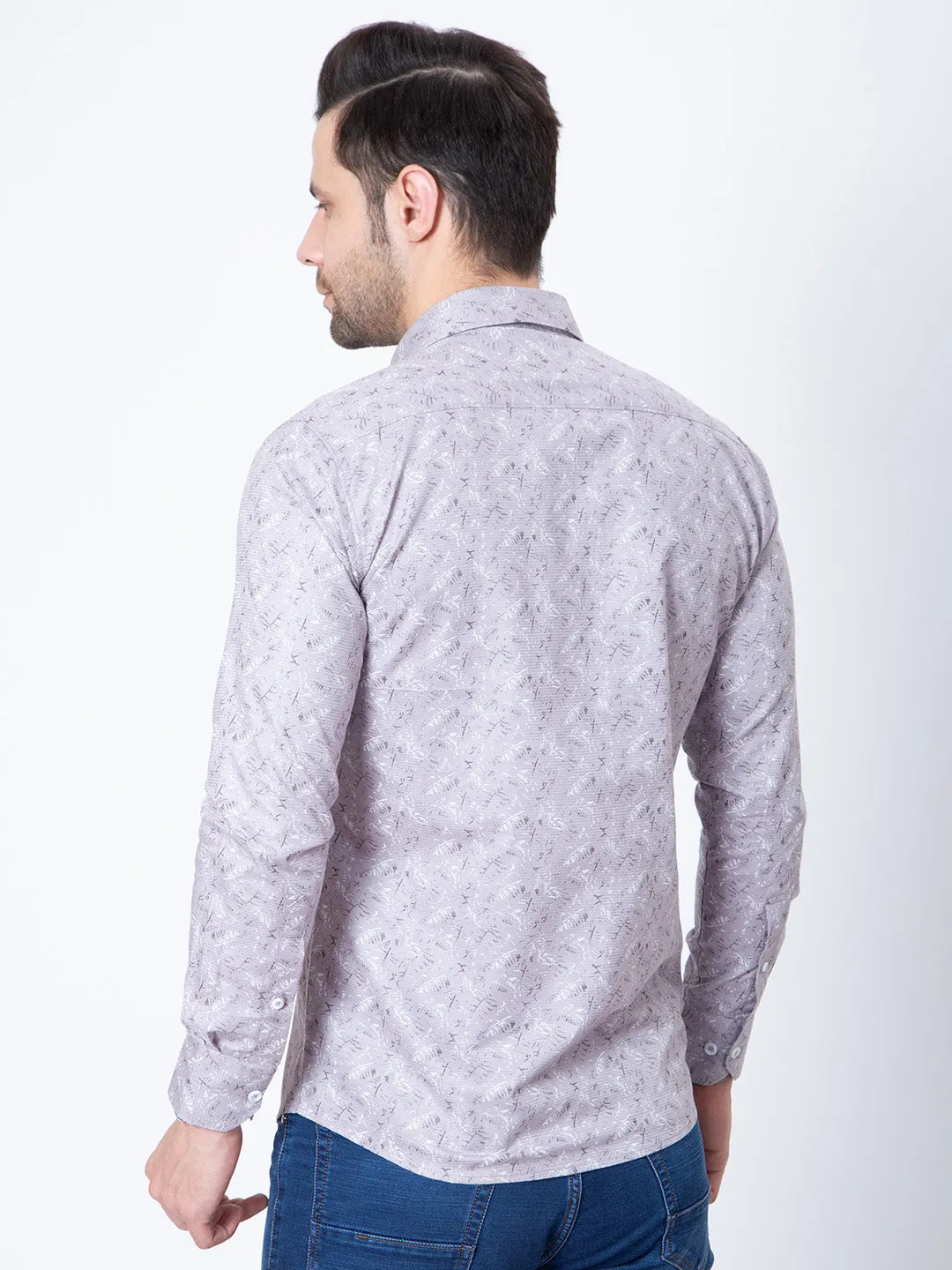 Mens Regular Fit Printed Shirt