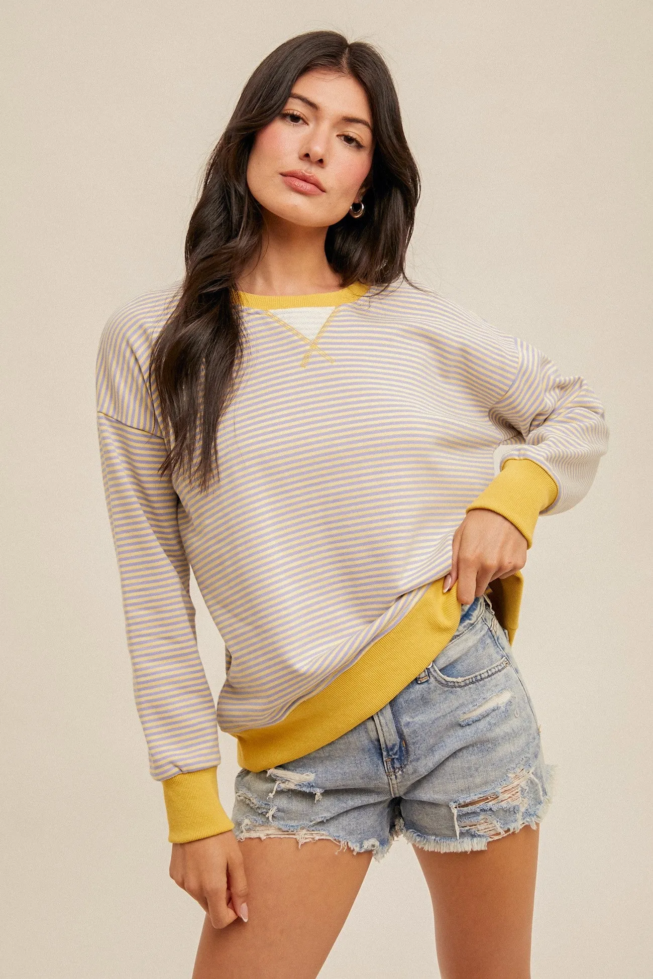 Mini Stripe Sweatshirt