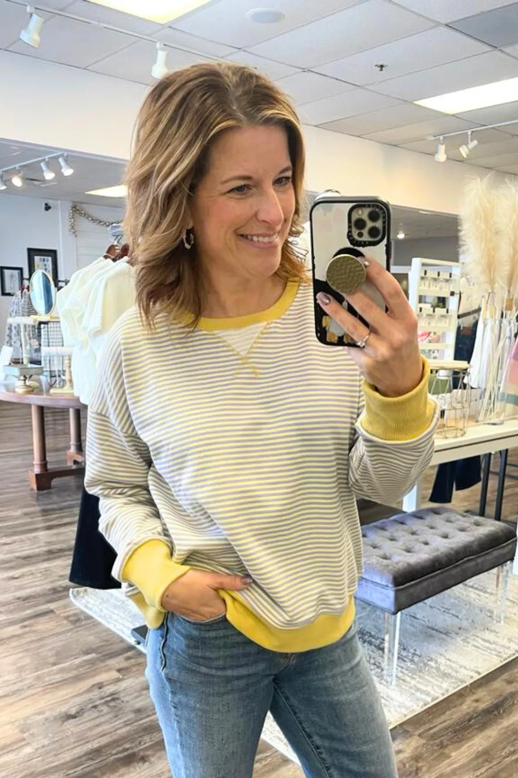 Mini Stripe Sweatshirt