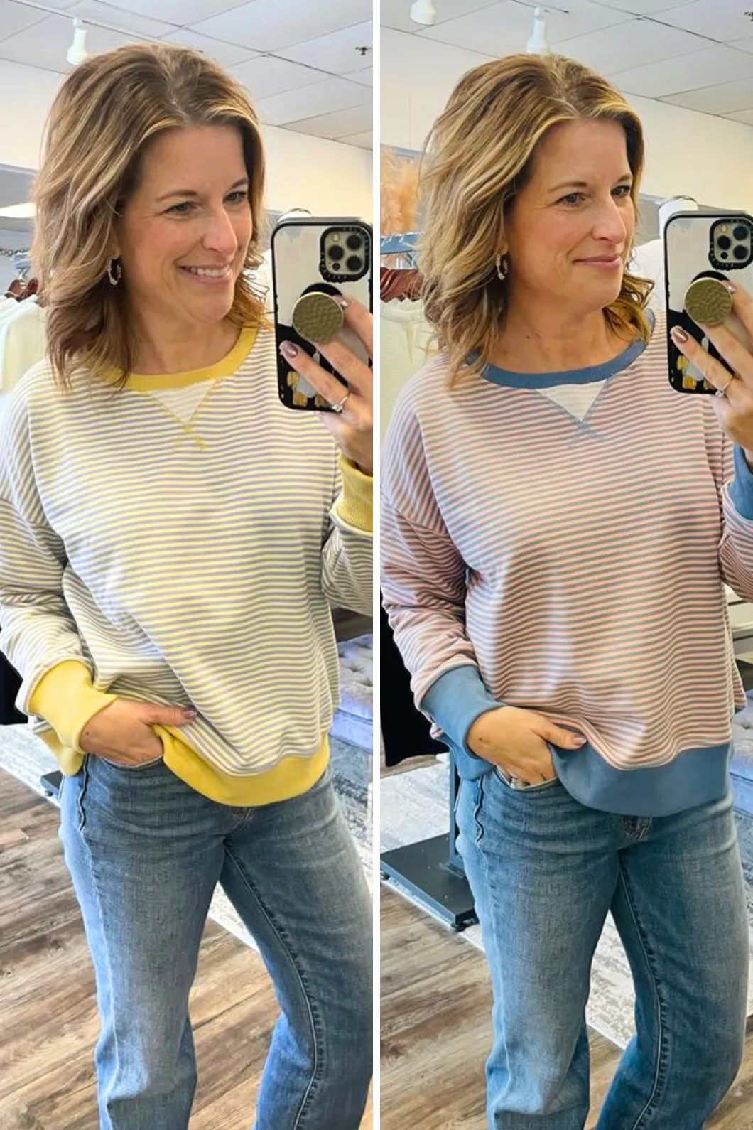 Mini Stripe Sweatshirt