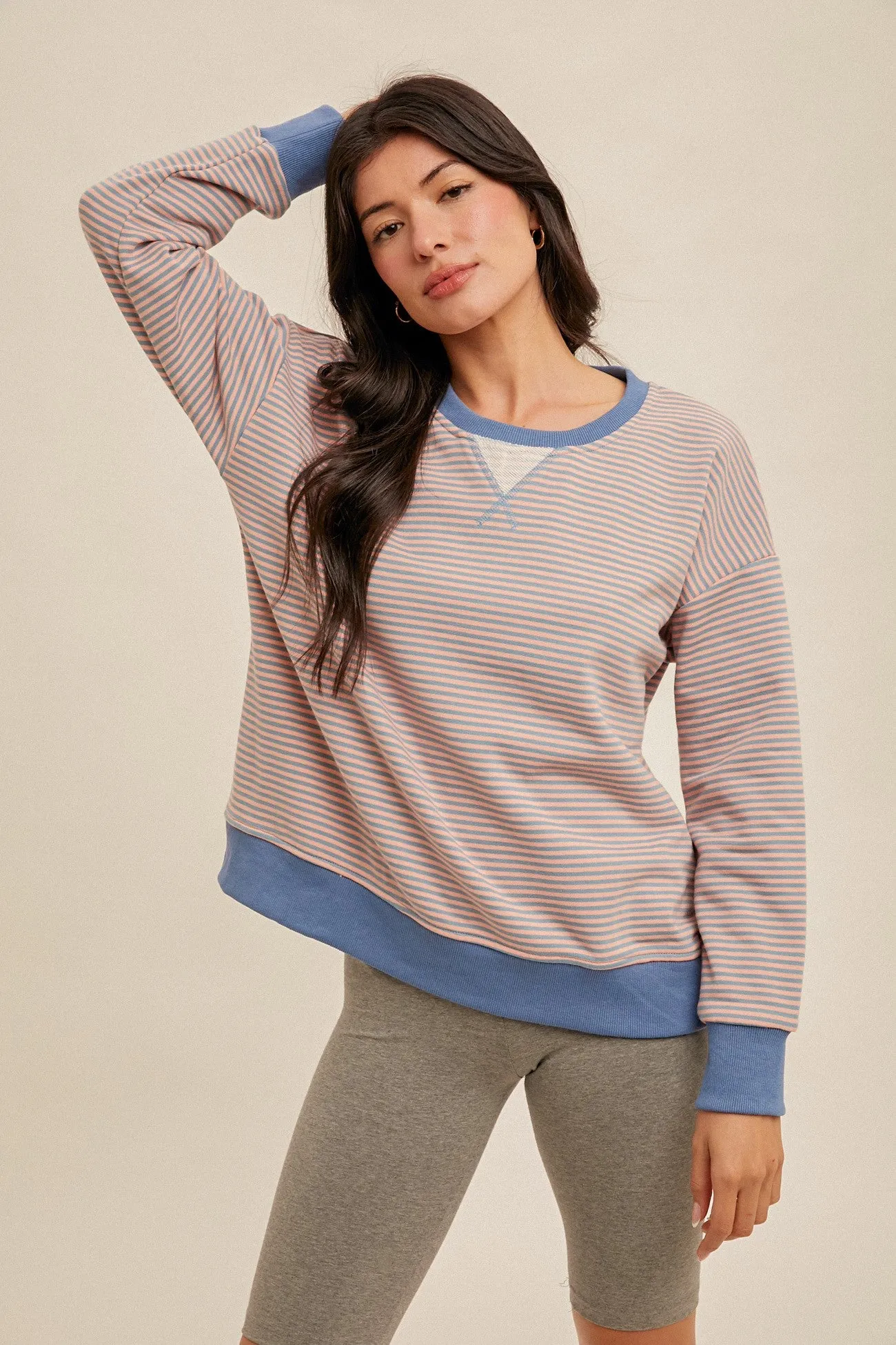 Mini Stripe Sweatshirt