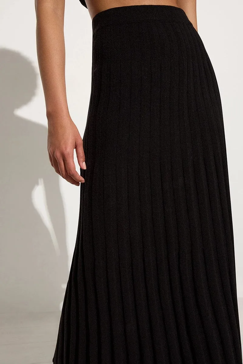 Mona Knit Skirt - Black