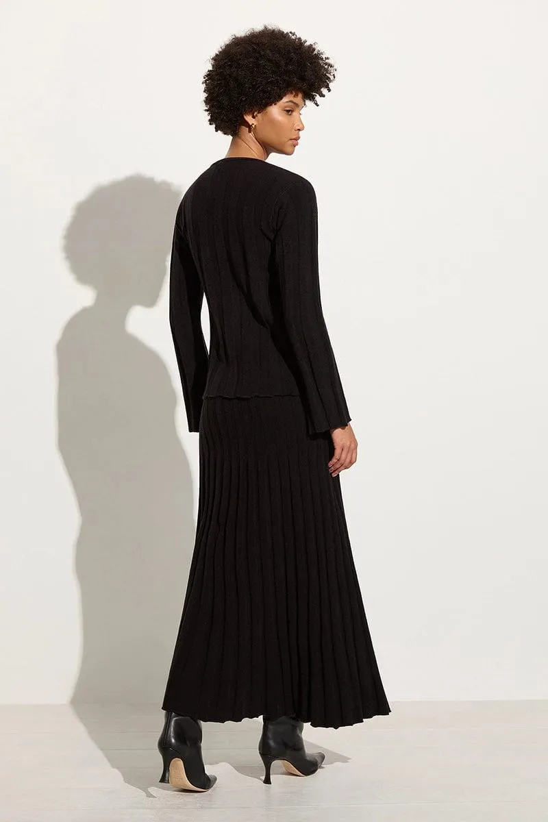 Mona Knit Skirt - Black