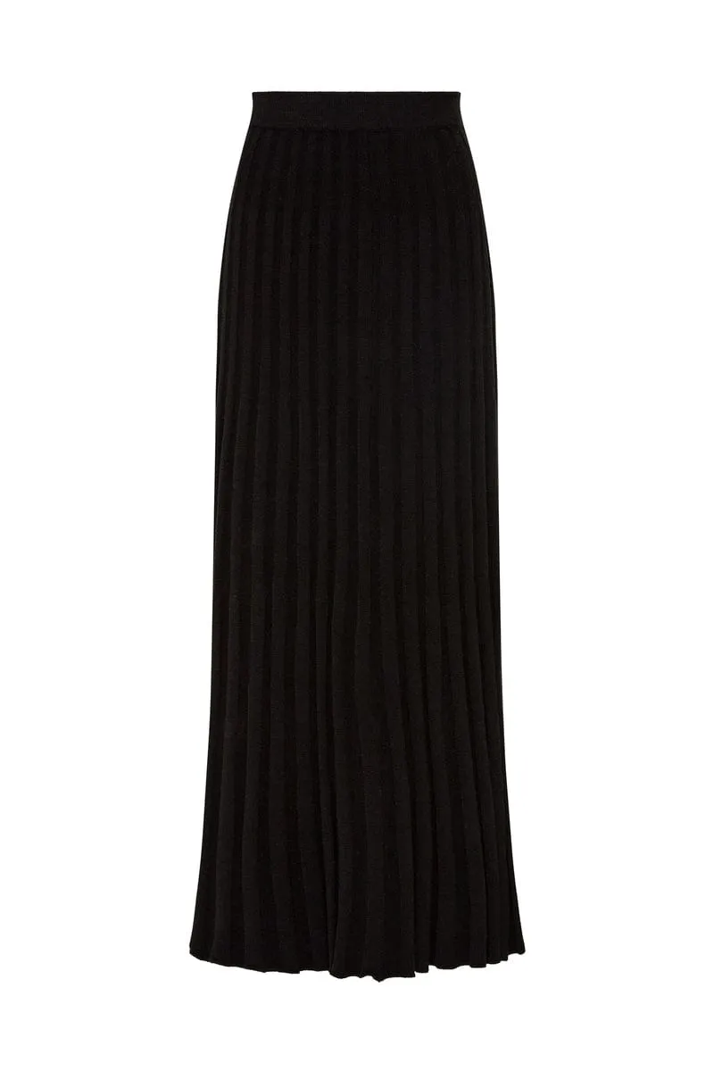 Mona Knit Skirt - Black